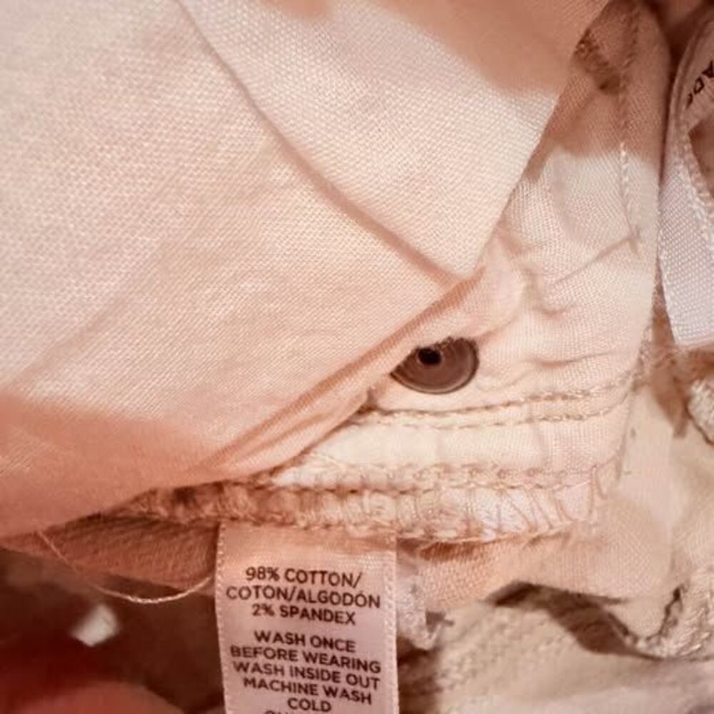 LOFT Beige Skinny Jeans Neutral Stretch Denim Size 00 - Picture 10 of 10